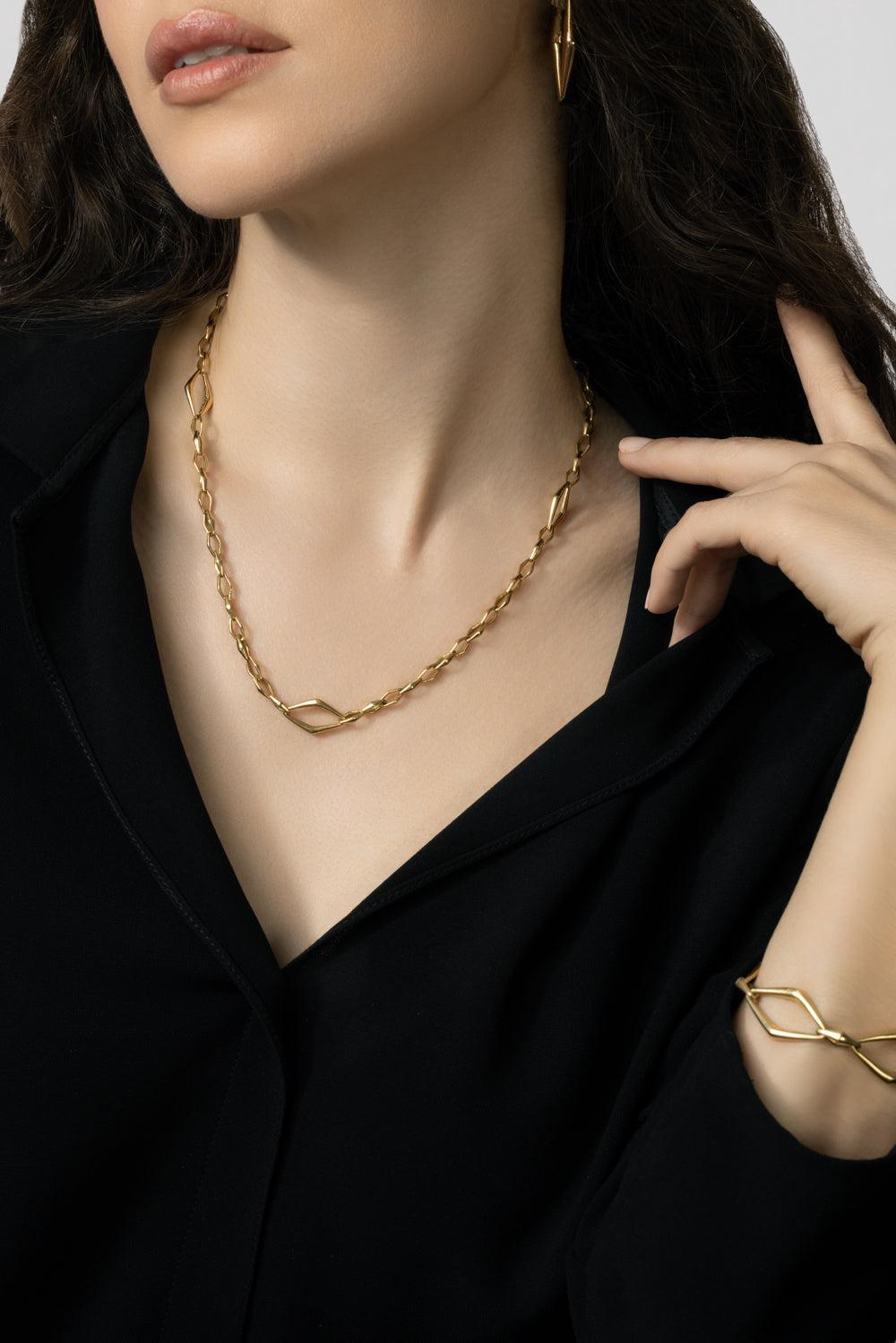 Golden Hour Necklace-YELLOW GOLD-JEWELRYFINE JEWELNECKLACE O-PARULINA