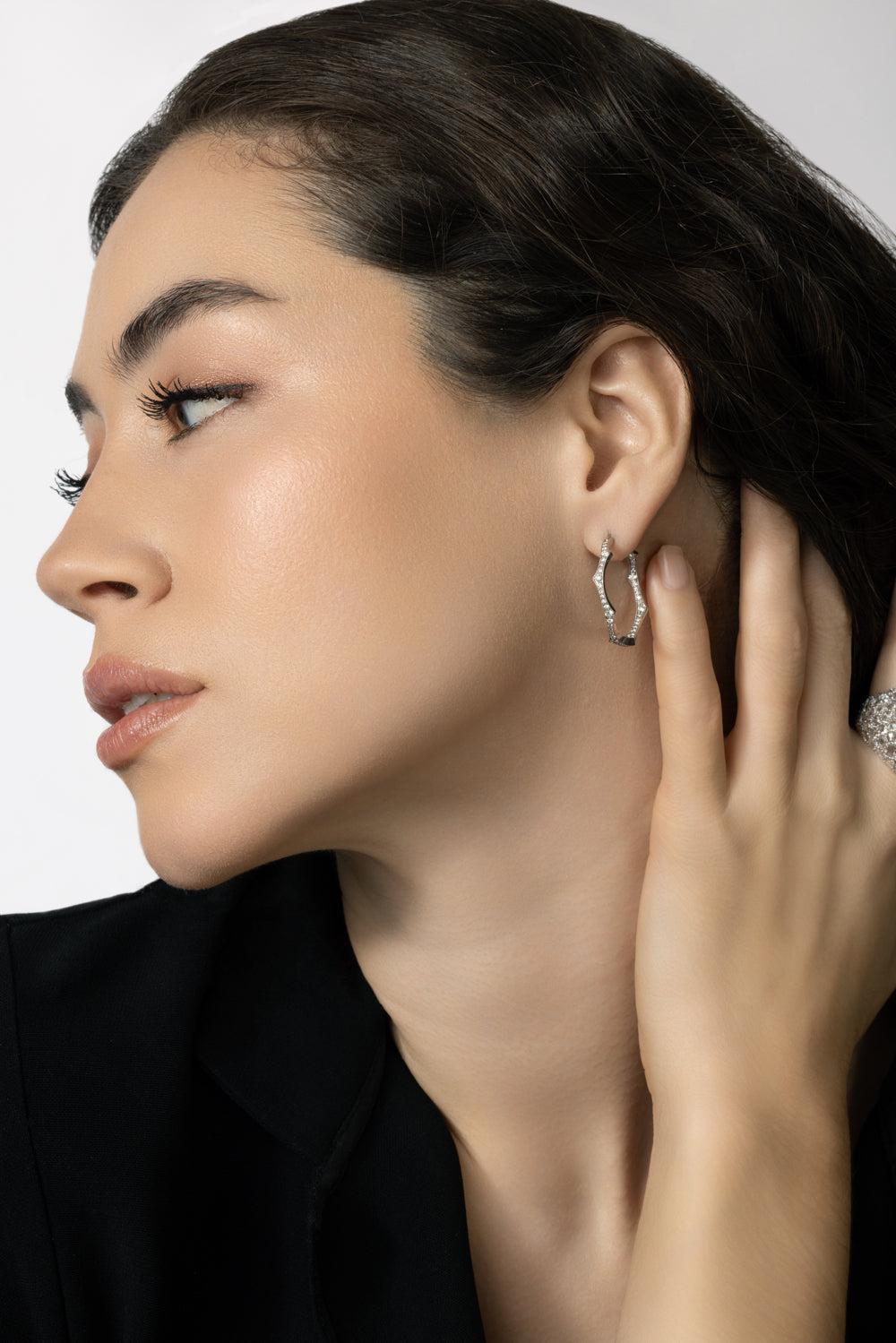 Briar Diamond Hoop Earrings-WHITE GOLD-M-JEWELRYFINE JEWELEARRING-PARULINA