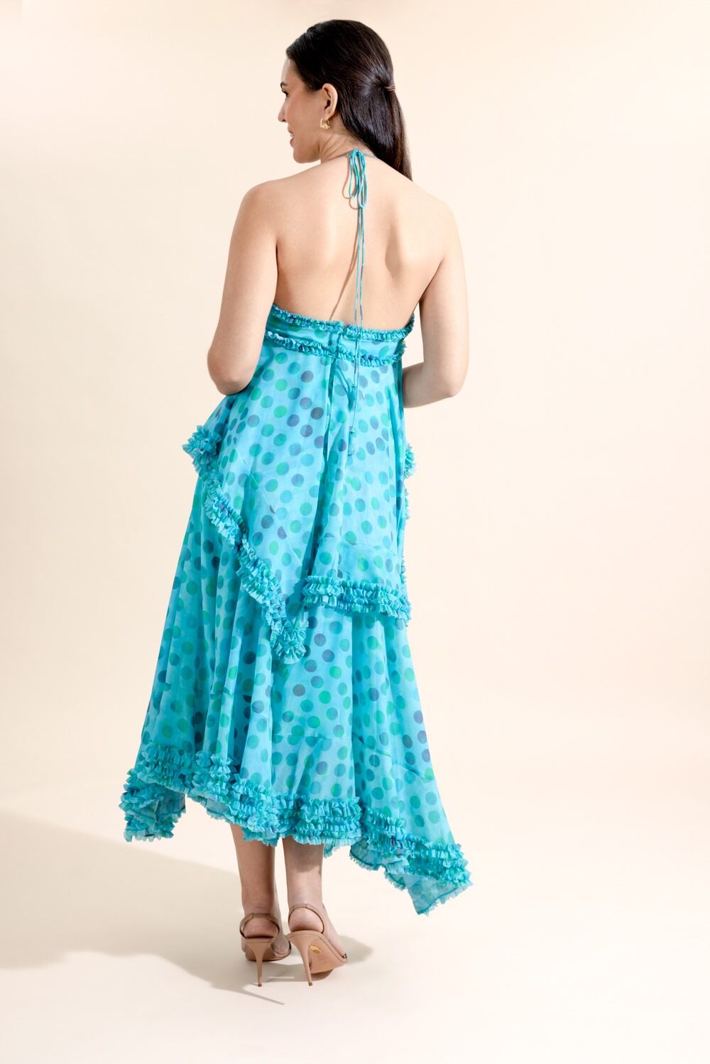 Sidi Dress - Topaz Dot-POLKADOT-XS-CLOTHINGDRESSCOCKTAIL-ALEXIS