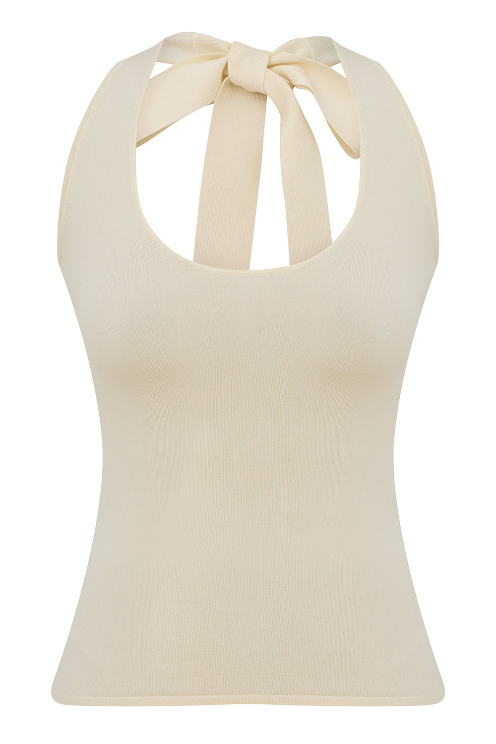 Fairlight Tie Halter Top-CREAM-0-CLOTHINGTOPTANK-ZIMMERMANN