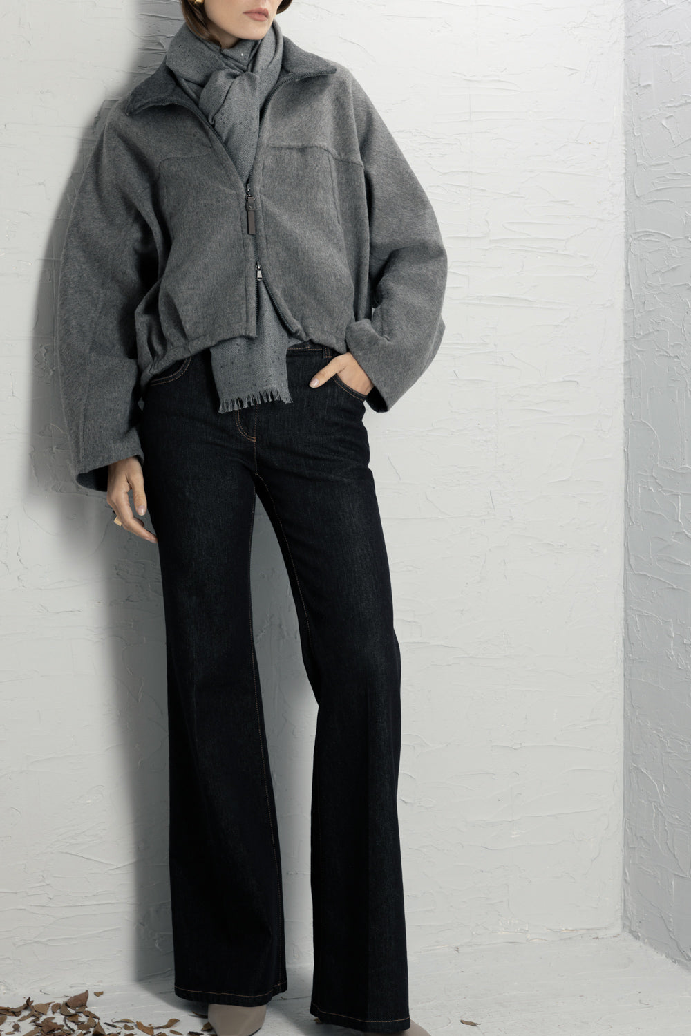 Fluid Deconstructed Bomber Jacket