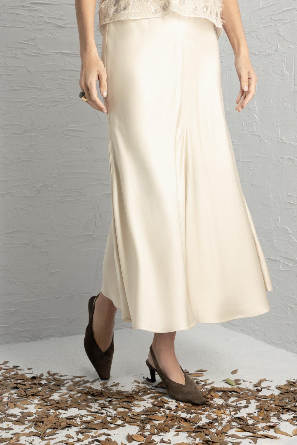  Fit And Flare Midi Skirt-BROWN-38-CLOTHINGSKIRTMIDI-BRUNELLO CUCINELLI 