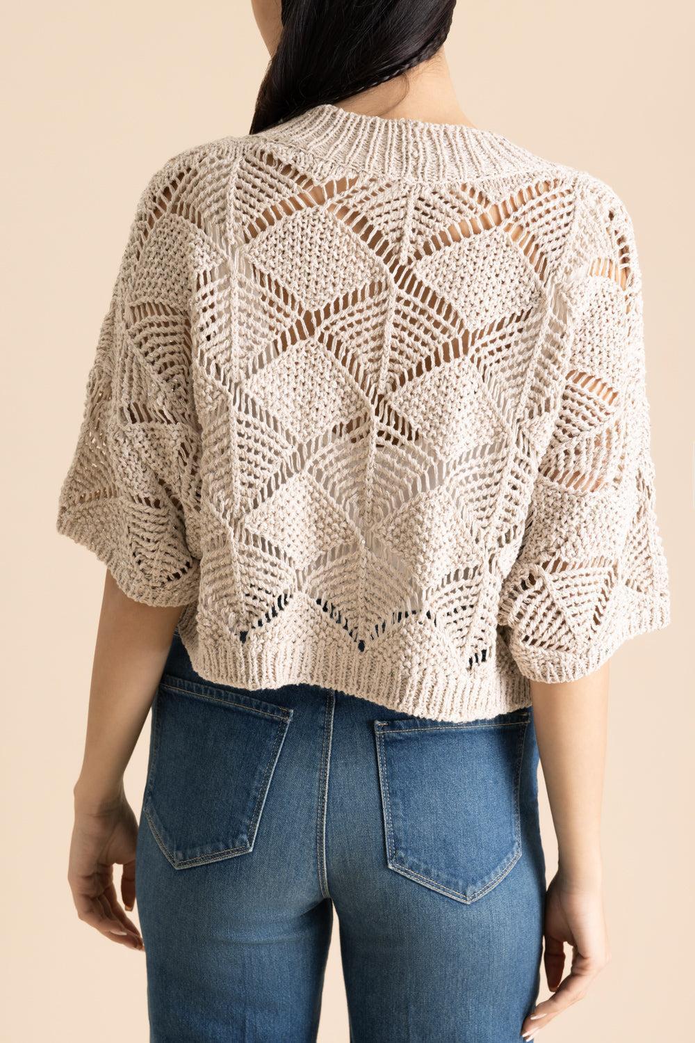 Peonia Cardigan-BROWN-XS-CLOTHINGTOPCARDIGAN-ANTONELLI