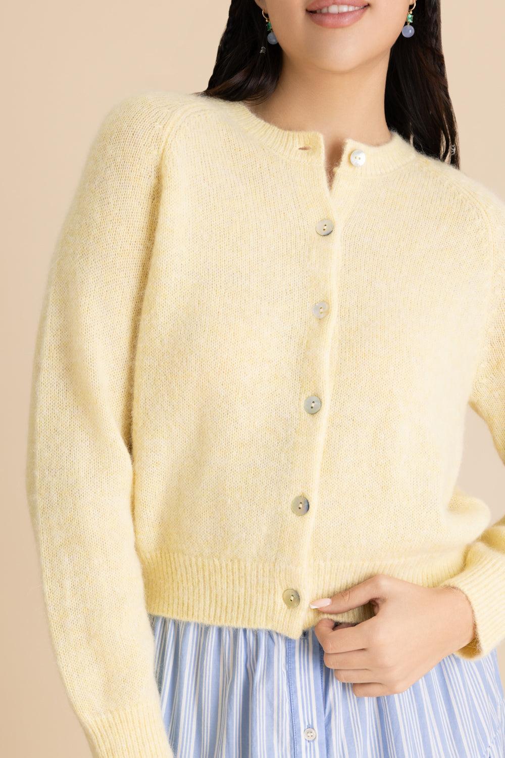 Petra Cardigan - Dandelion-YELLOW-XS-CLOTHINGTOPCARDIGAN-DOEN