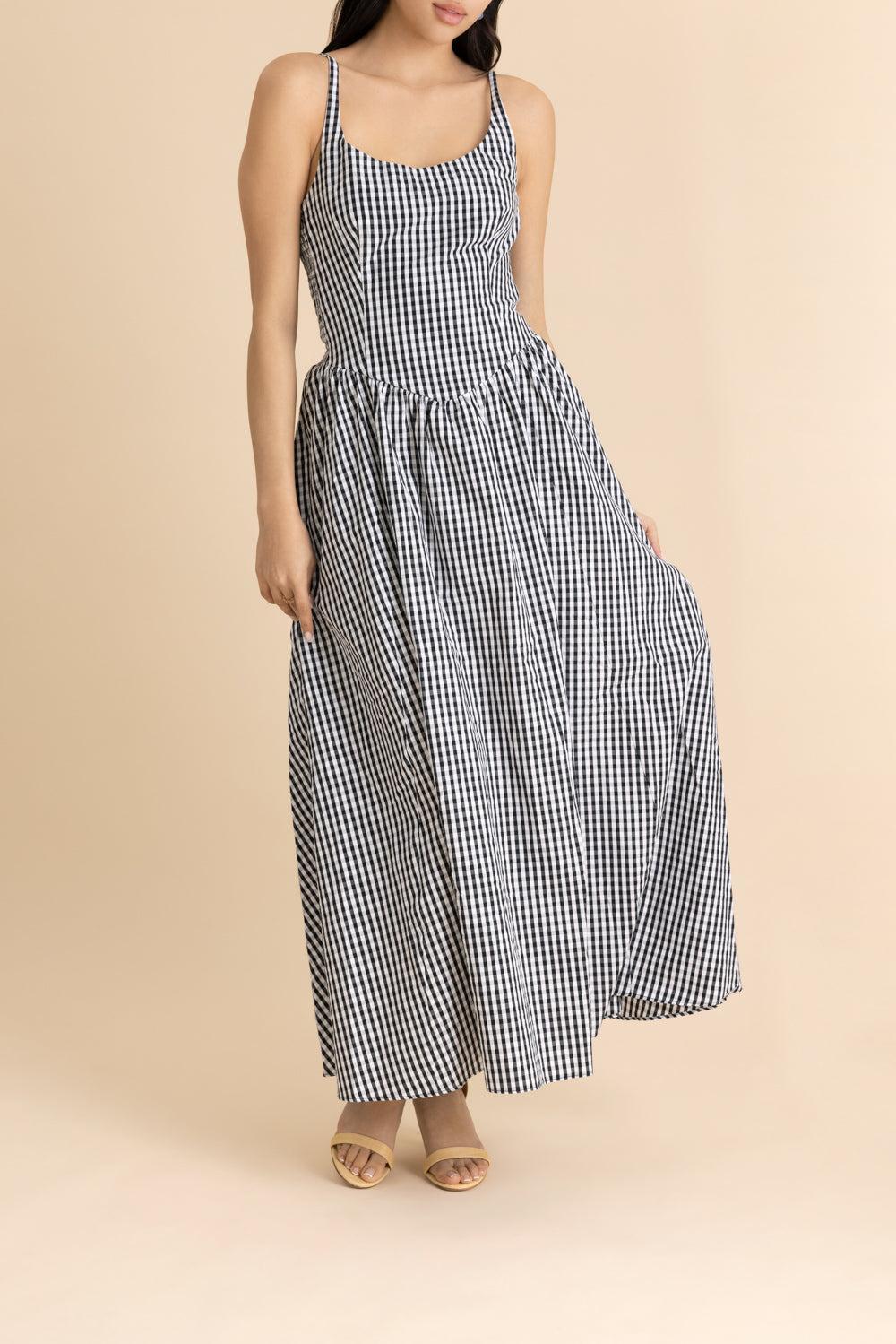 Chiara Midi Dress-BLACK-2-CLOTHINGDRESSCASUAL-FAITHFULL