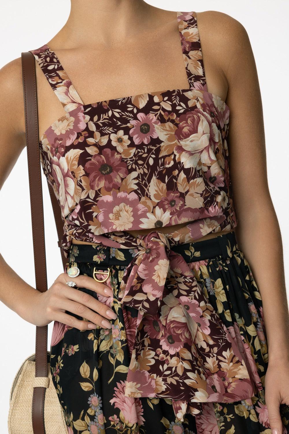 Cropped Front-Tie Tank-MROONPNK-S-CLOTHINGTOPTANK-CHLOÉ