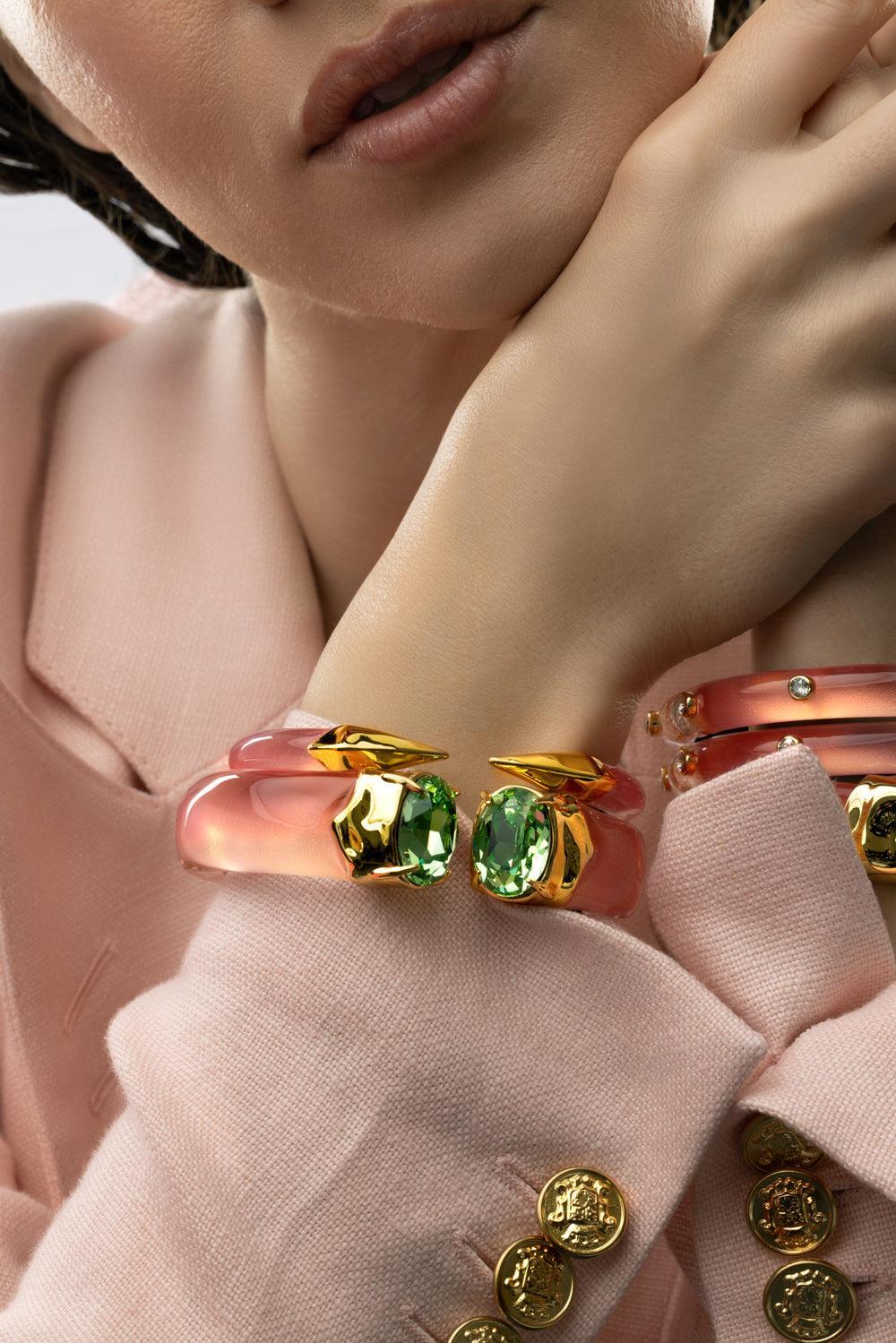 Bonbon Crystal Lucite Hinge Bracelet | ALEXIS BITTAR – Marissa