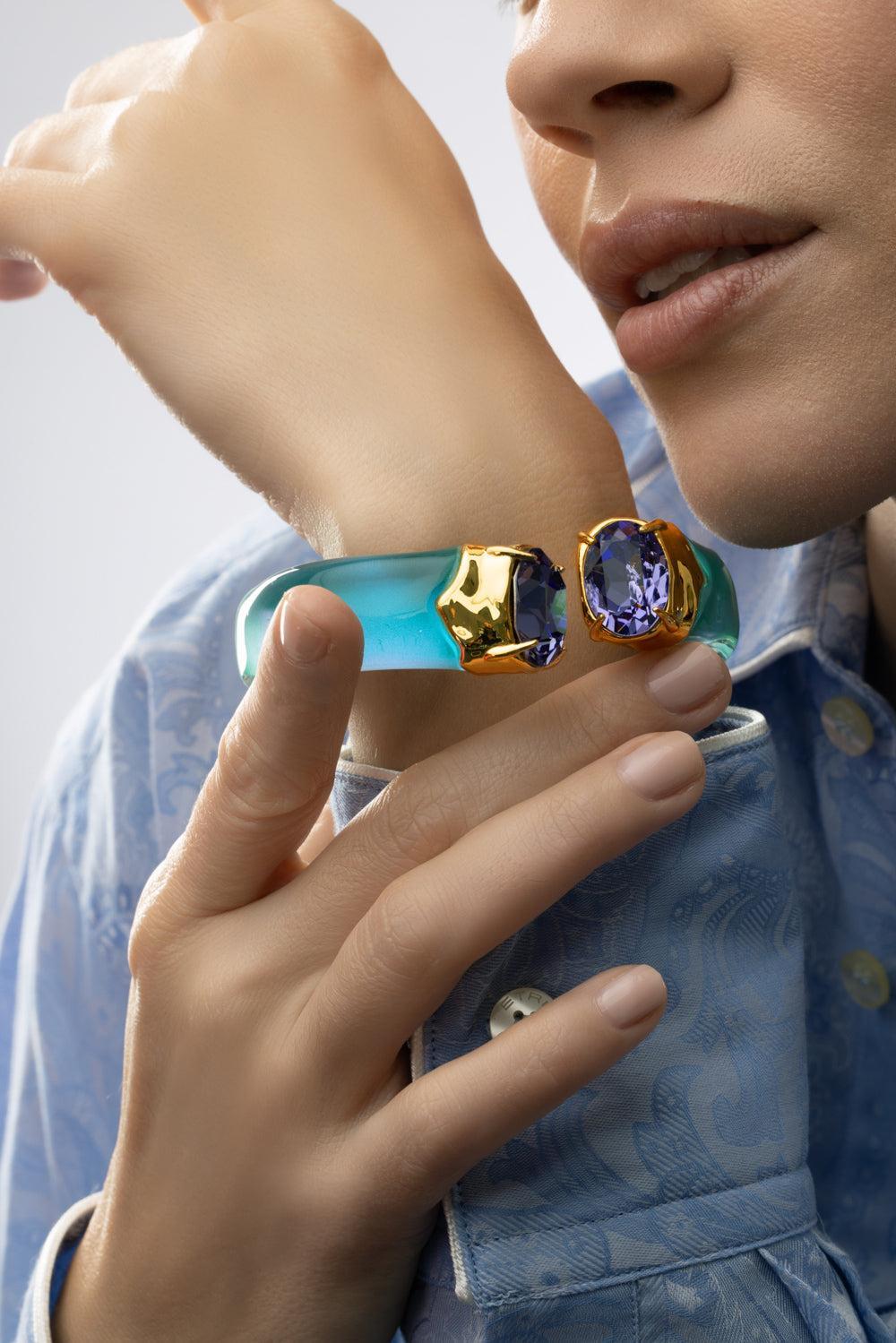 Bonbon Crystal Lucite Hinge Bracelet | ALEXIS BITTAR – Marissa