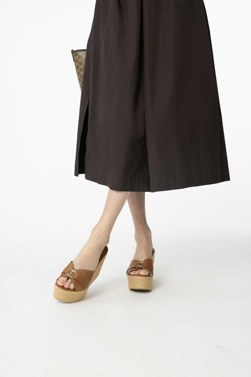 Leda Wedge-TAN/GOLD-36.5-SHOESANDAL-JIMMY CHOO