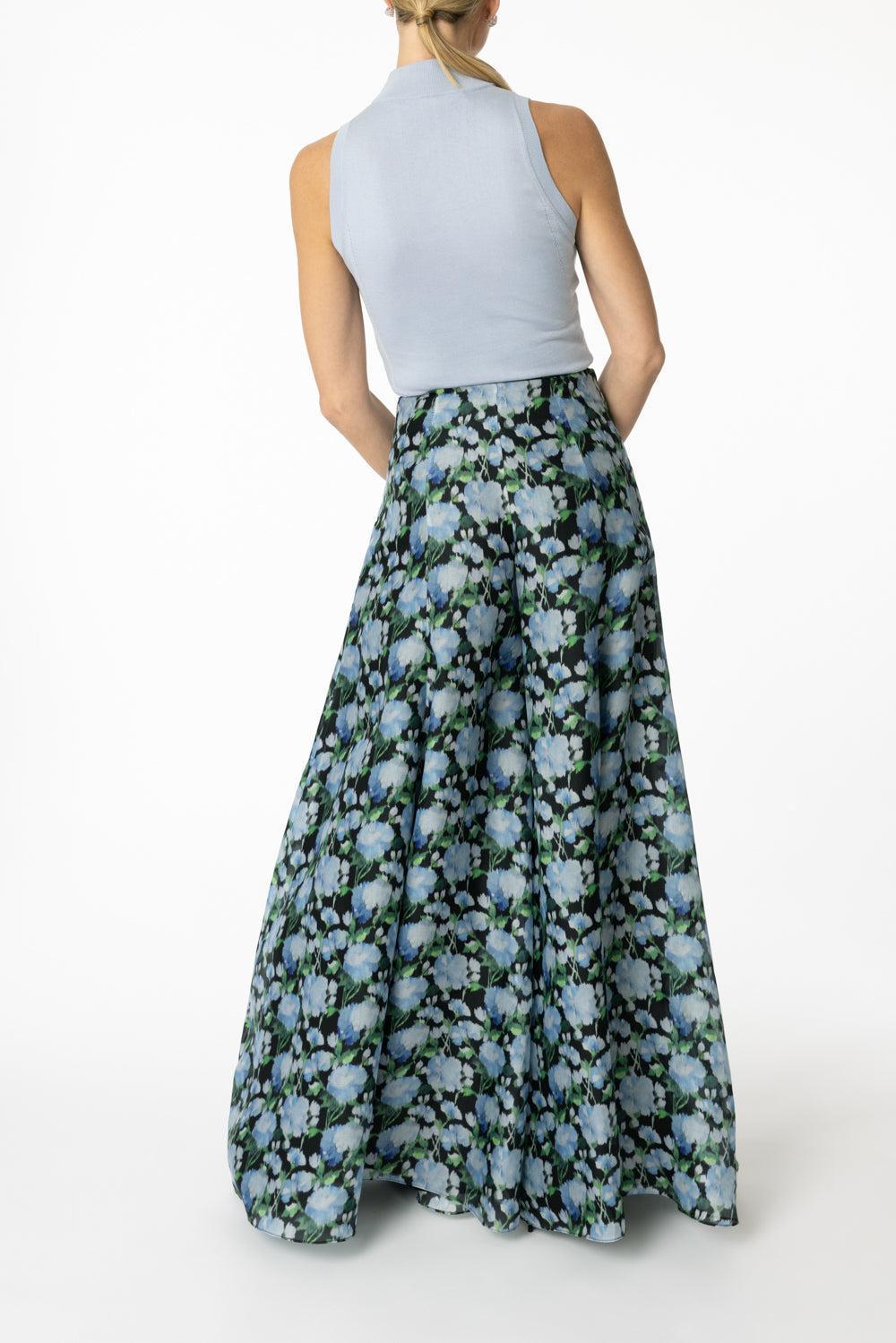 Palazzo Pant-BLUEMLTI-2-CLOTHINGPANTWIDE LEG-CAROLINA HERRERA