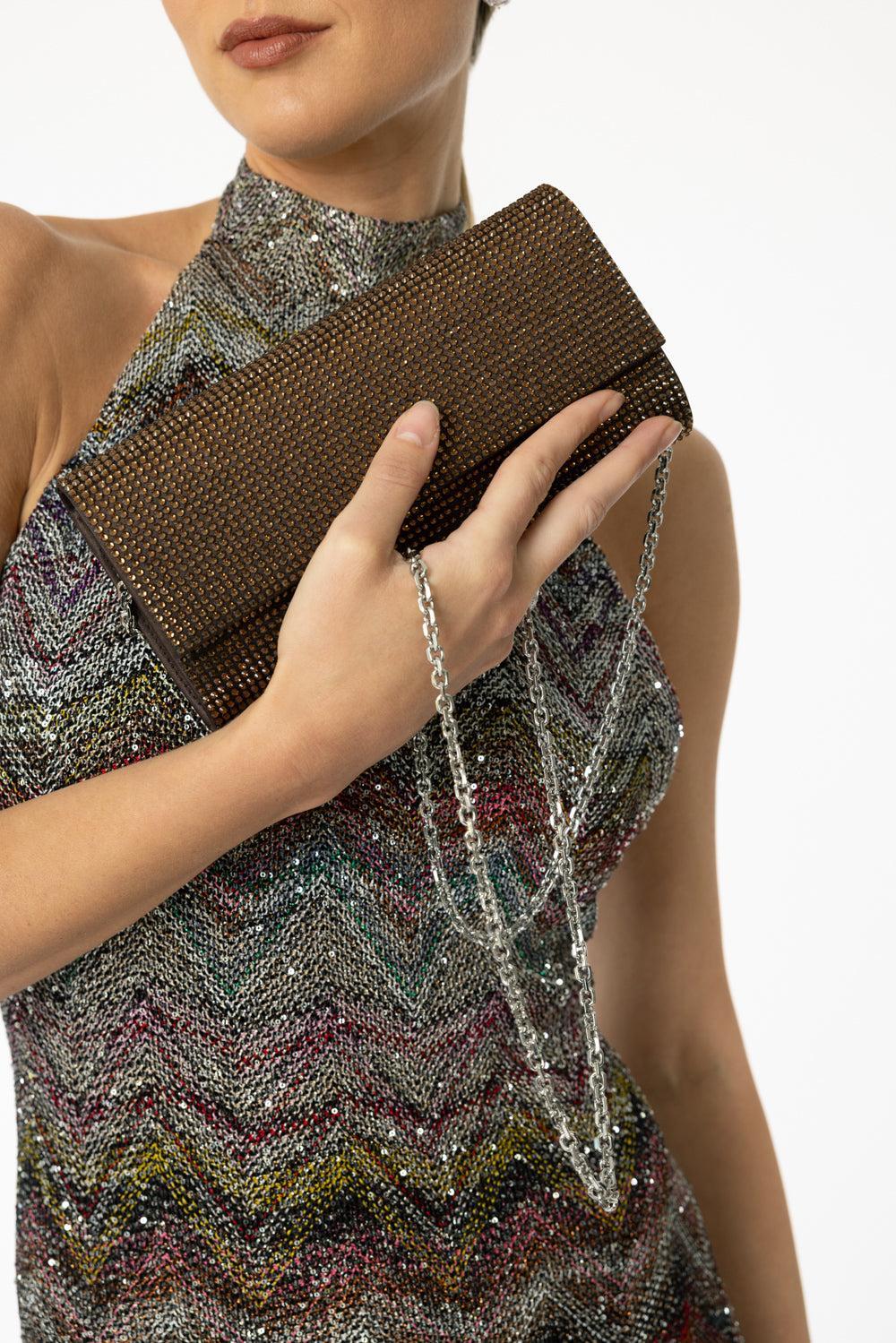 Perry Clutch - Chocolate-CHOCOLATE-O/S-HANDBAGCLUTCHES-JUDITH LEIBER