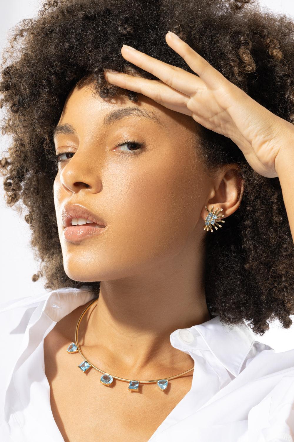 Mini Parrot Earrings-YELLOW GOLD-JEWELRYFINE JEWELEARRING-CAROL KAUFFMANN