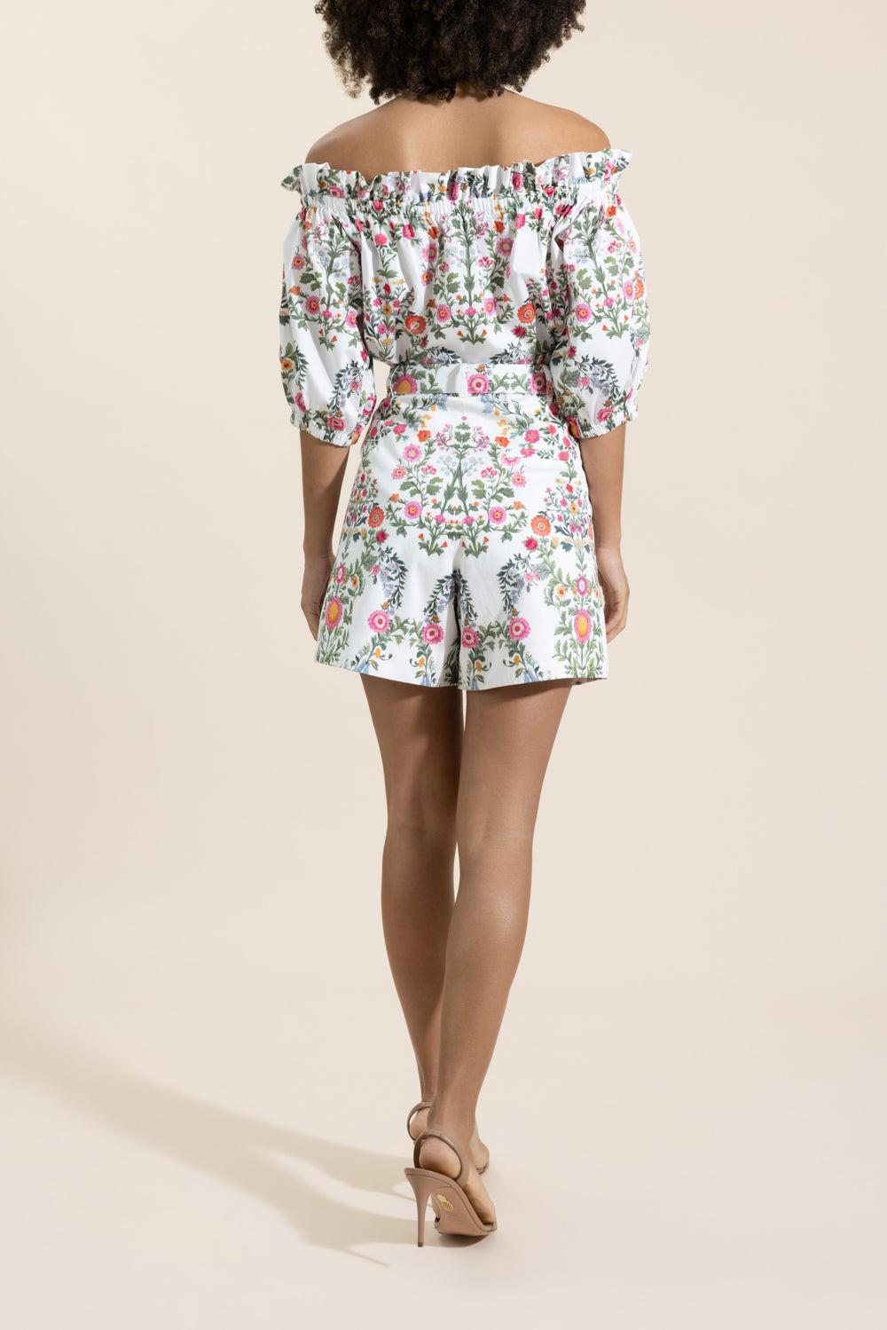 Gwen Top - Botanic Eden-FLORAL-0-CLOTHINGTOPBLOUSE-BORGO DE NOR