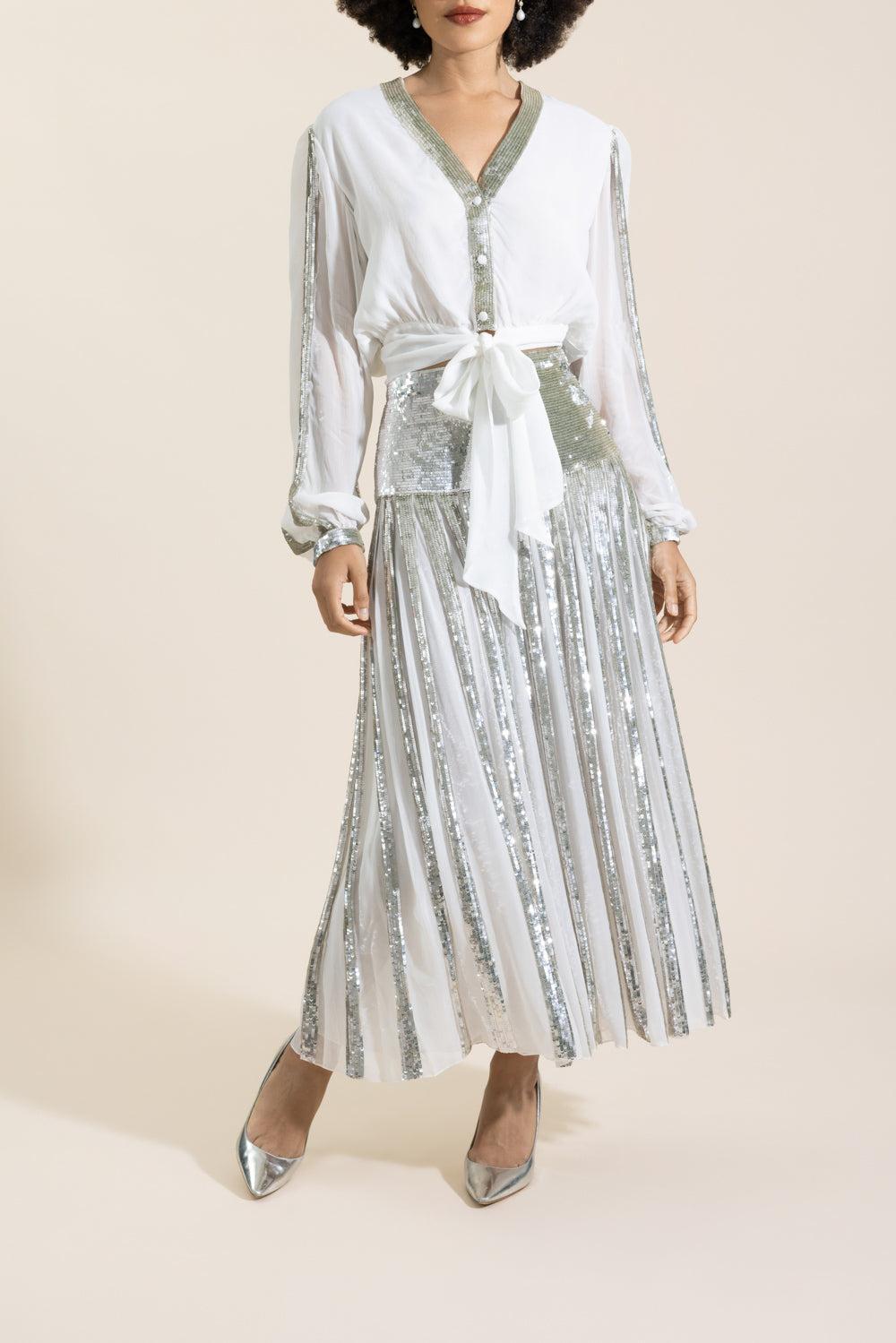 Filigree Skirt-SILVER-4-CLOTHINGSKIRTMAXI-TEMPERLEY LONDON