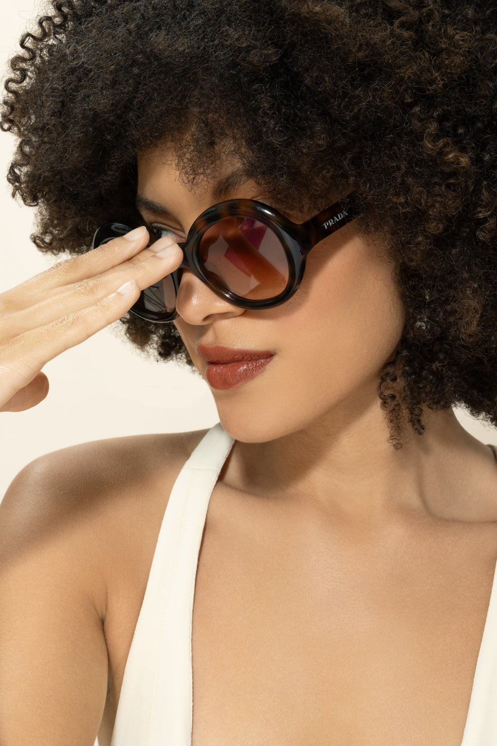 Round Oversized Gradient Sunglasses