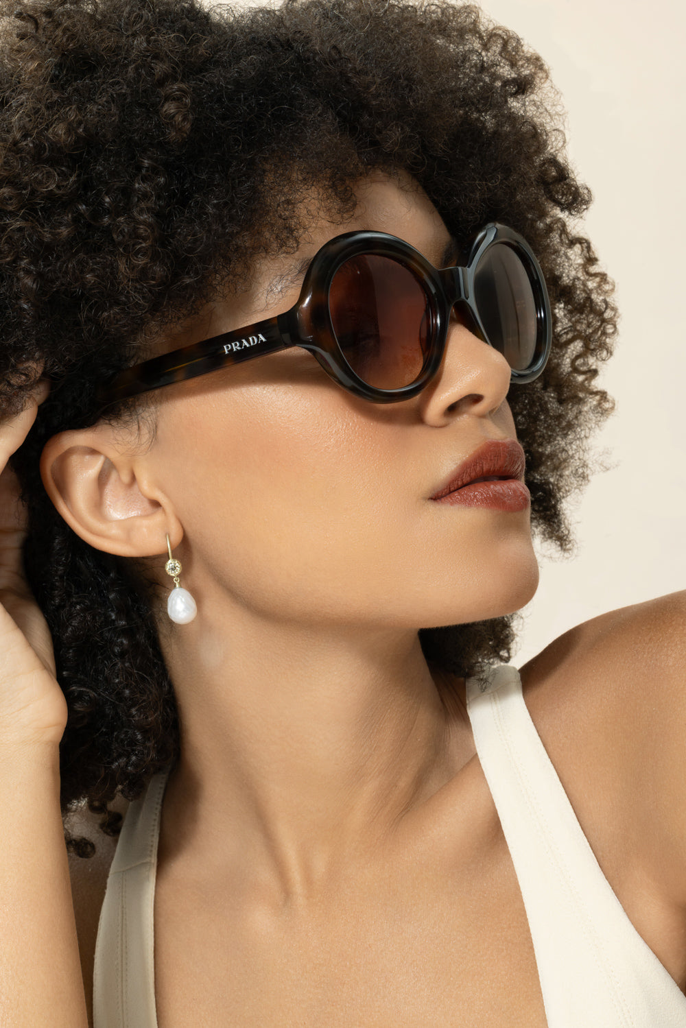 Round Oversized Gradient Sunglasses