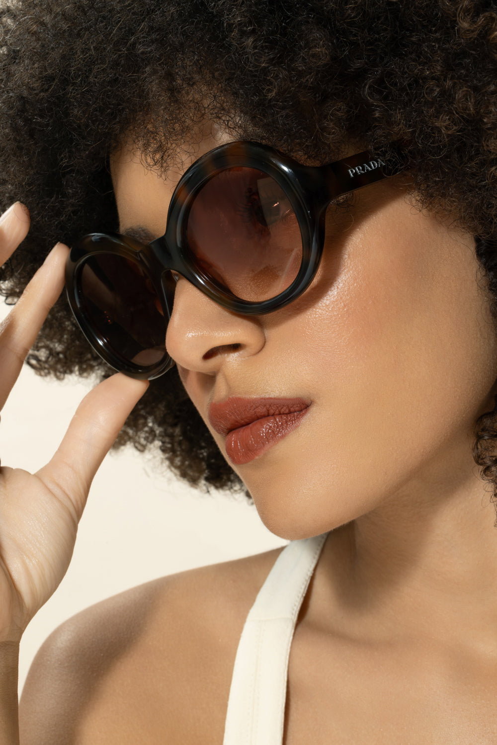 Round Oversized Gradient Sunglasses