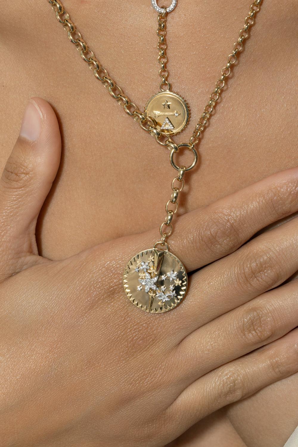 Blossoms - Resilience Heavy Mixed Belcher Extension Chain Necklace - 18in-YELLOW GOLD-JEWELRYFINE JEWELNECKLACE O-FOUNDRAE