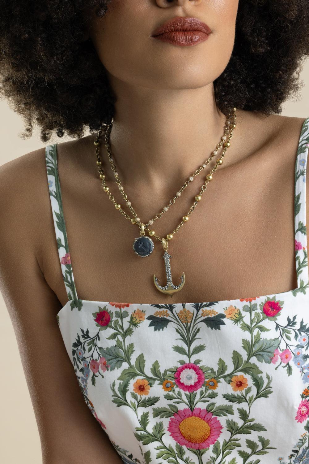 Ball Necklace-YELLOW GOLD-28-JEWELRYFINE JEWELNECKLACE O-SYLVA & CIE