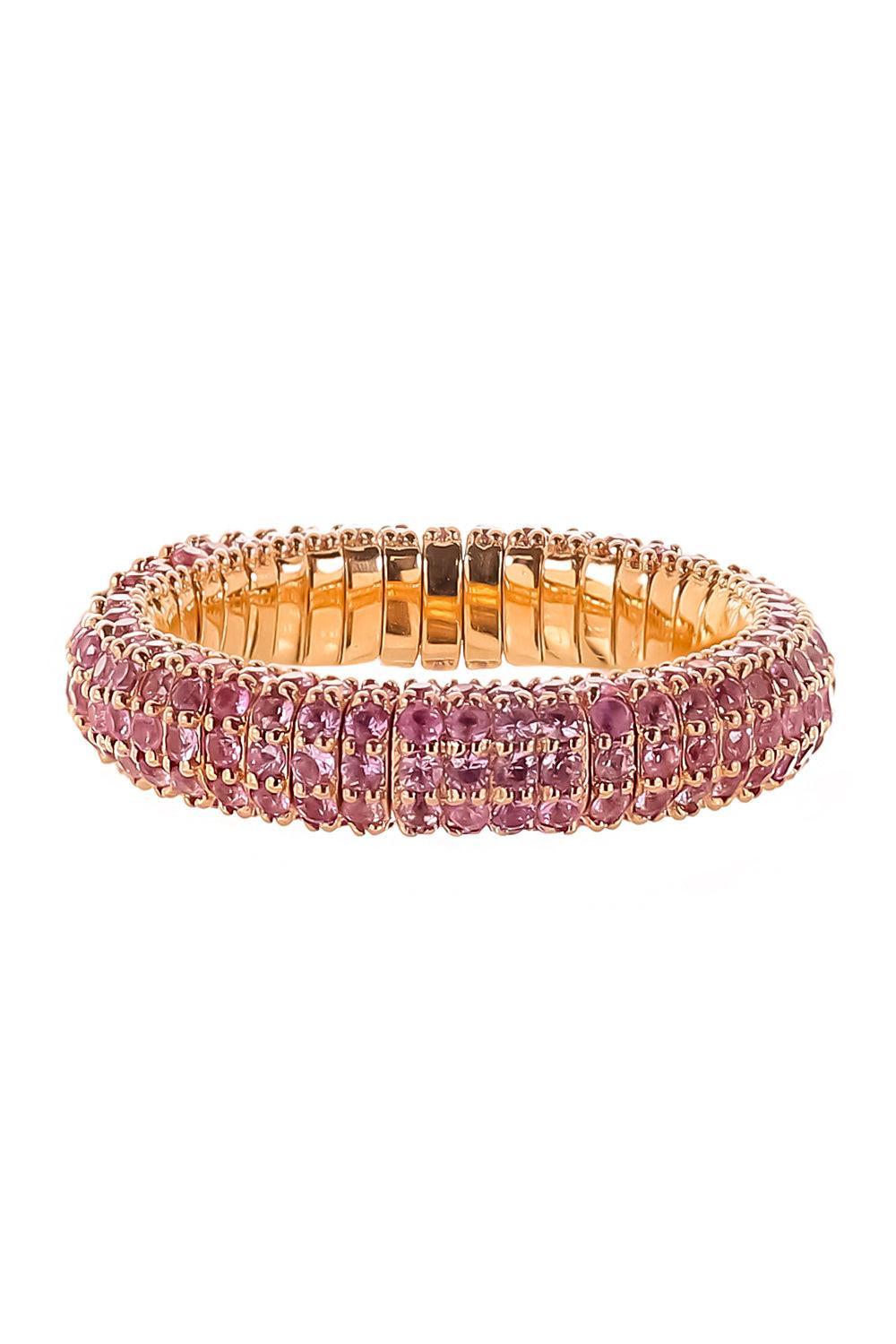 Pink Sapphire Giotto Ring-ROSE GOLD-7.5-JEWELRYFINE JEWELRING-ROBERTO DEMEGLIO