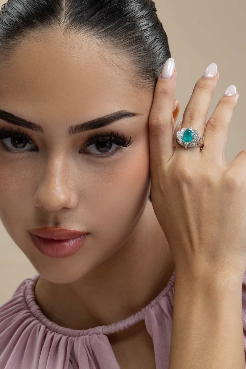 Paraiba Brazil Diamond Ring