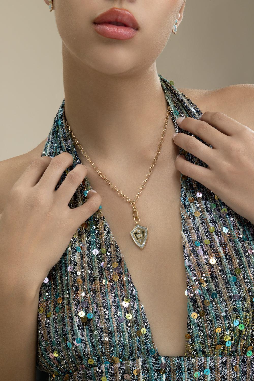 Design Your Own Large Link Chain Necklace-YELLOW GOLD-22-JEWELRYFINE JEWELNECKLACE O-MONICA RICH KOSANN