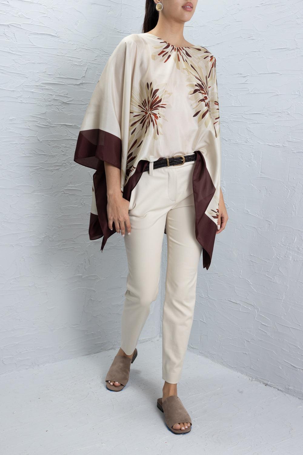 Stretch Tab Pant - Latte-CREAM-36-CLOTHINGPANTSLIM FIT-BRUNELLO CUCINELLI