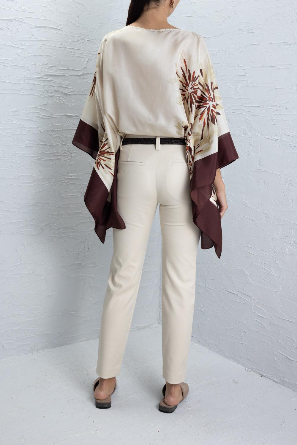 Stretch Tab Pant - Latte-CREAM-36-CLOTHINGPANTSLIM FIT-BRUNELLO CUCINELLI
