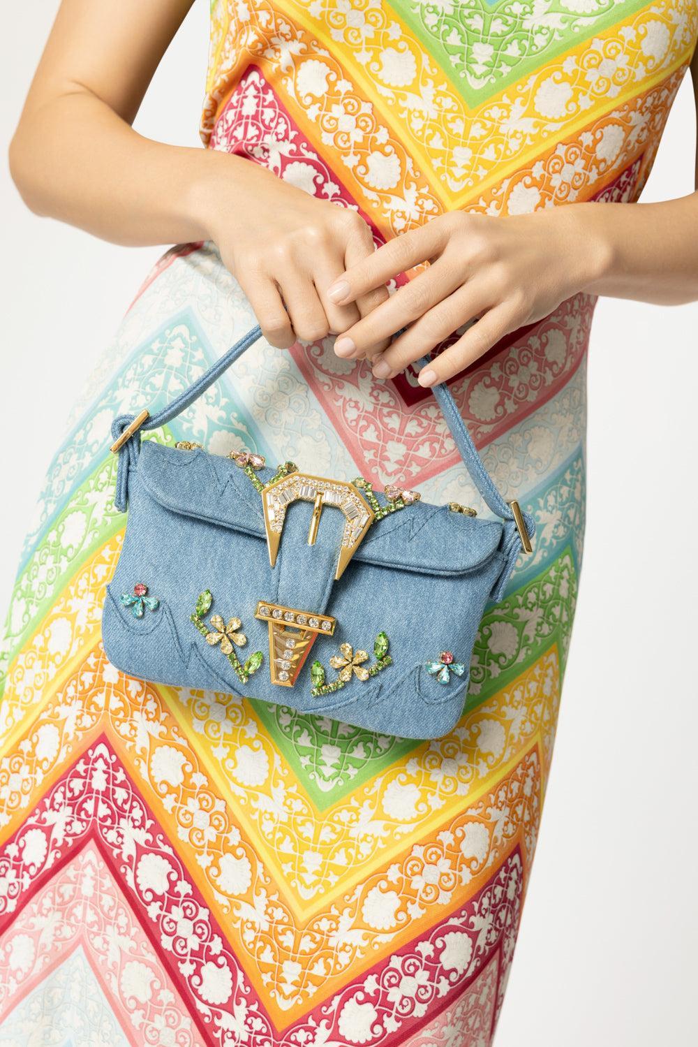 Mini Habibi Bag - Denim | GEDEBE – Marissa Collections