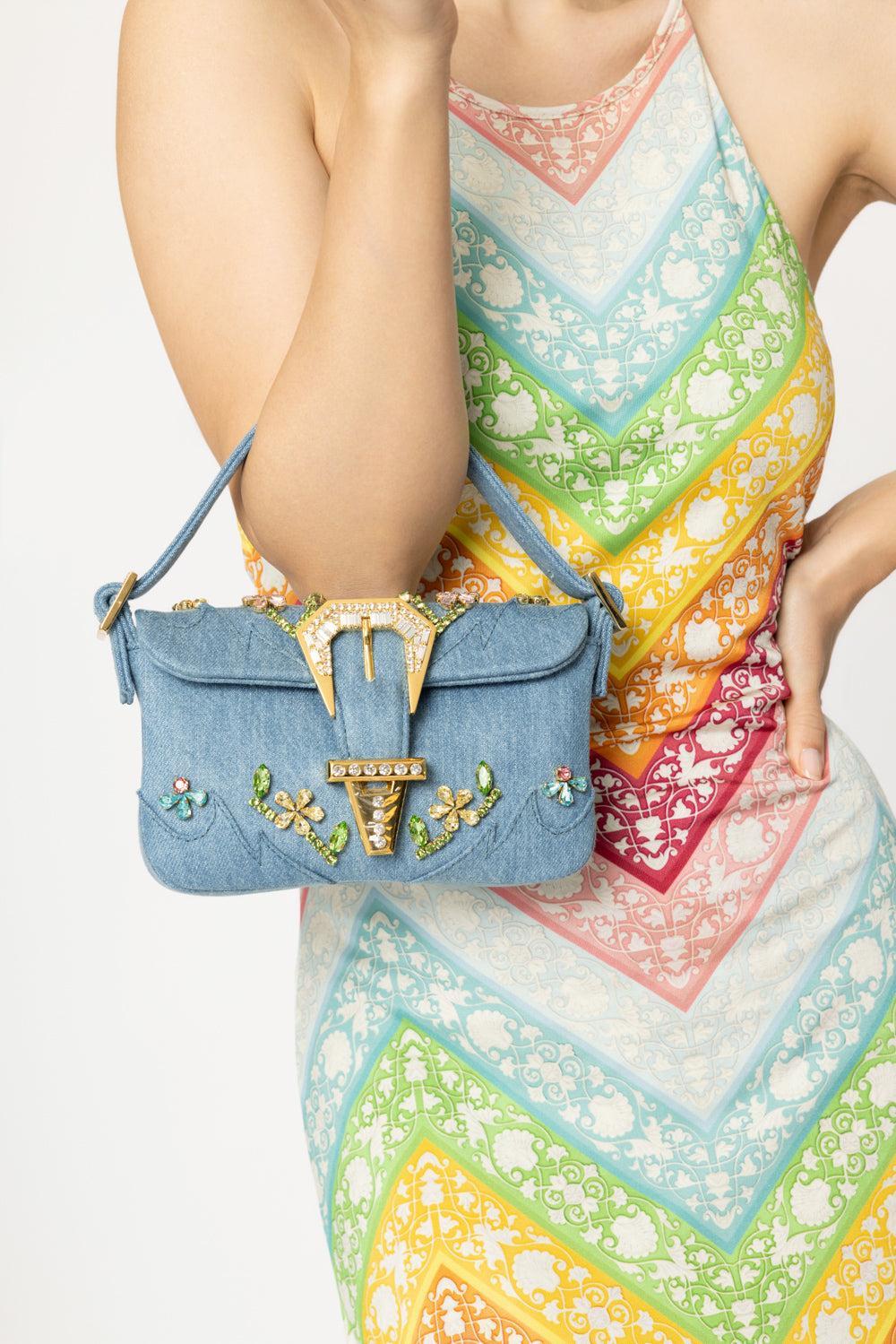 Mini Habibi Bag - Denim | GEDEBE – Marissa Collections