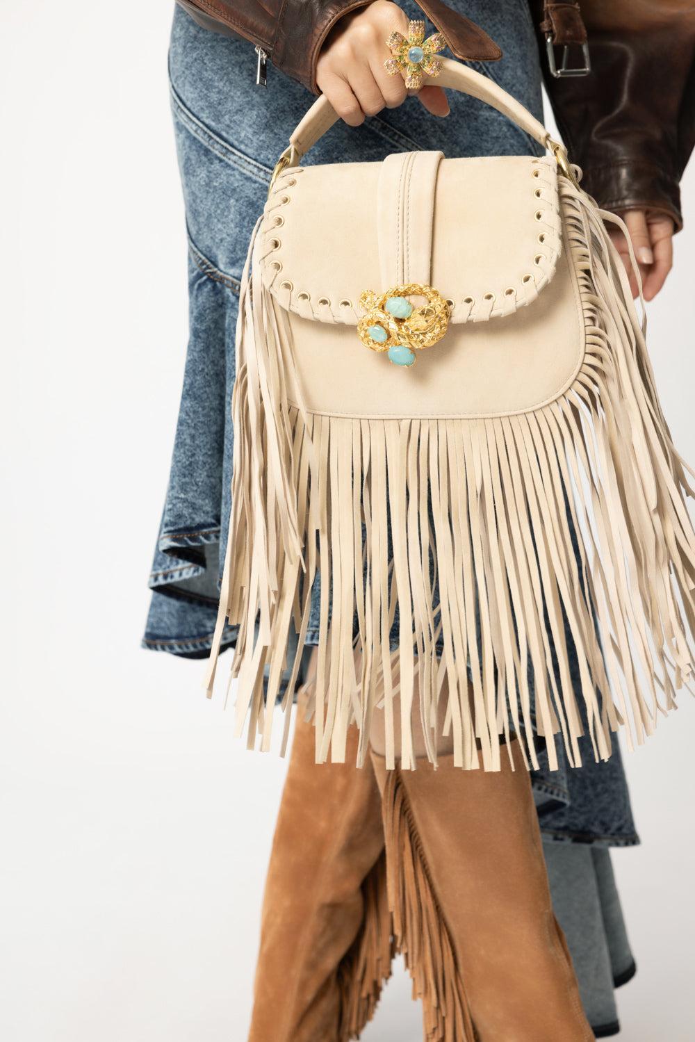 Alice Fringe Bag - Sand-SAND-O/S-HANDBAGTOP HANDLE-GEDEBE