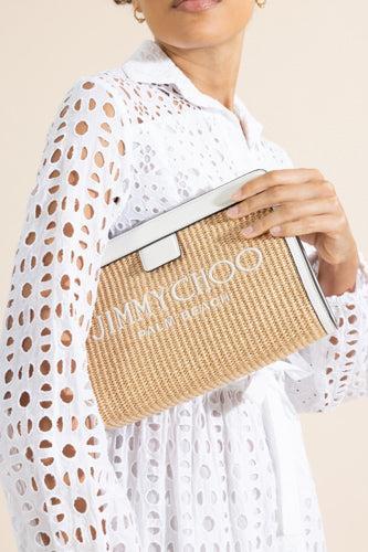 Palm Beach Avenue Clutch-BROWN-HANDBAGCLUTCHES-JIMMY CHOO