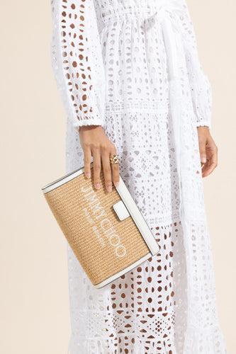 Palm Beach Avenue Clutch-BROWN-HANDBAGCLUTCHES-JIMMY CHOO