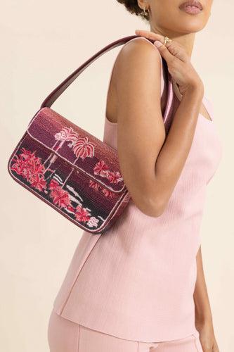 Tommy Beaded Bag - California Clouds-RED-O/S-HANDBAGSHOULDER-STAUD