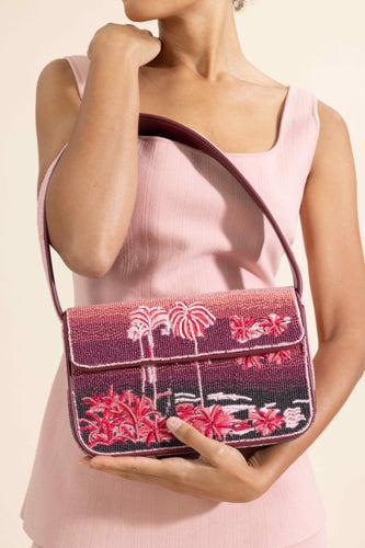 Tommy Beaded Bag - California Clouds-RED-O/S-HANDBAGSHOULDER-STAUD