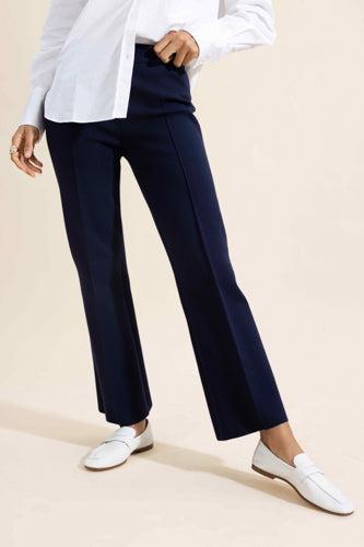 Tonal Stripe Kick Pant - Dark Navy-BLUE-XS-CLOTHINGPANTCROPPED-HIGH SPORT