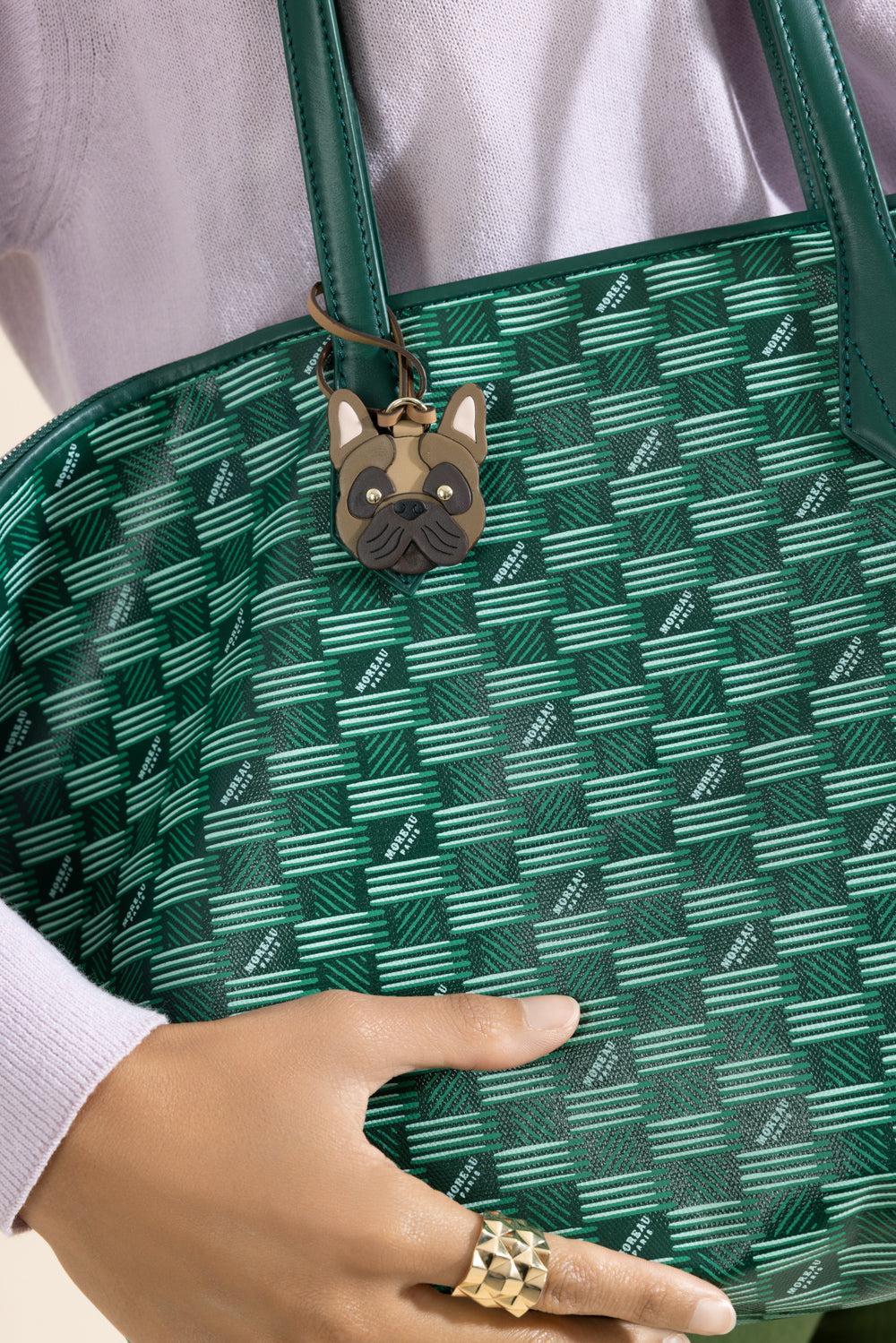 Mini Bull Dog Charm-BROWN-HANDBAGACCESSORIES-MOREAU