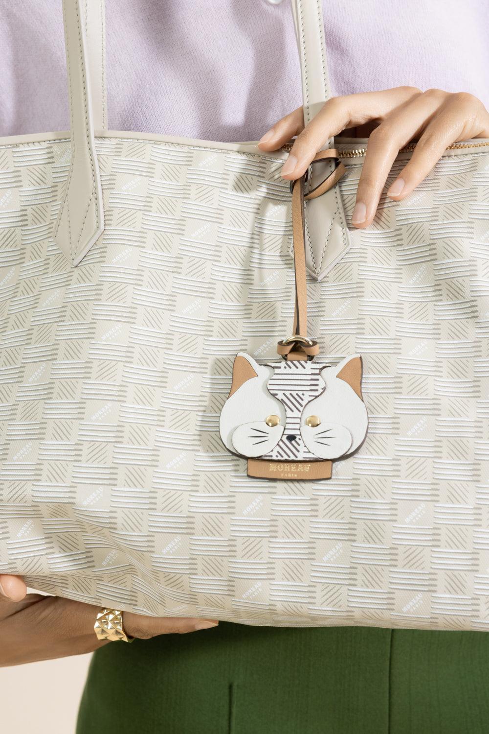 Cat Charm-CREAM-HANDBAGACCESSORIES-MOREAU