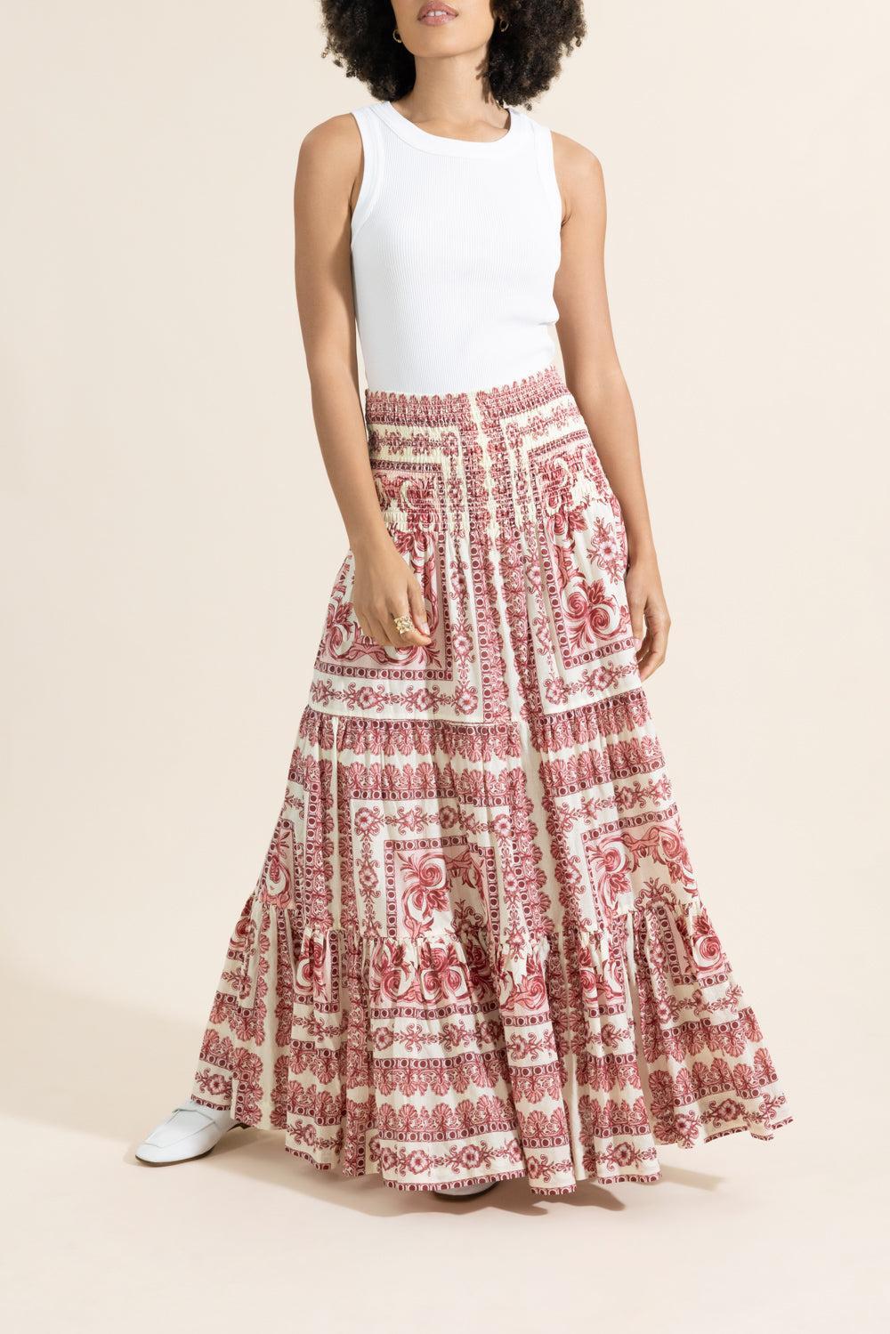 Emilia Skirt-CREAM-XS-CLOTHINGSKIRTMAXI-CARA CARA