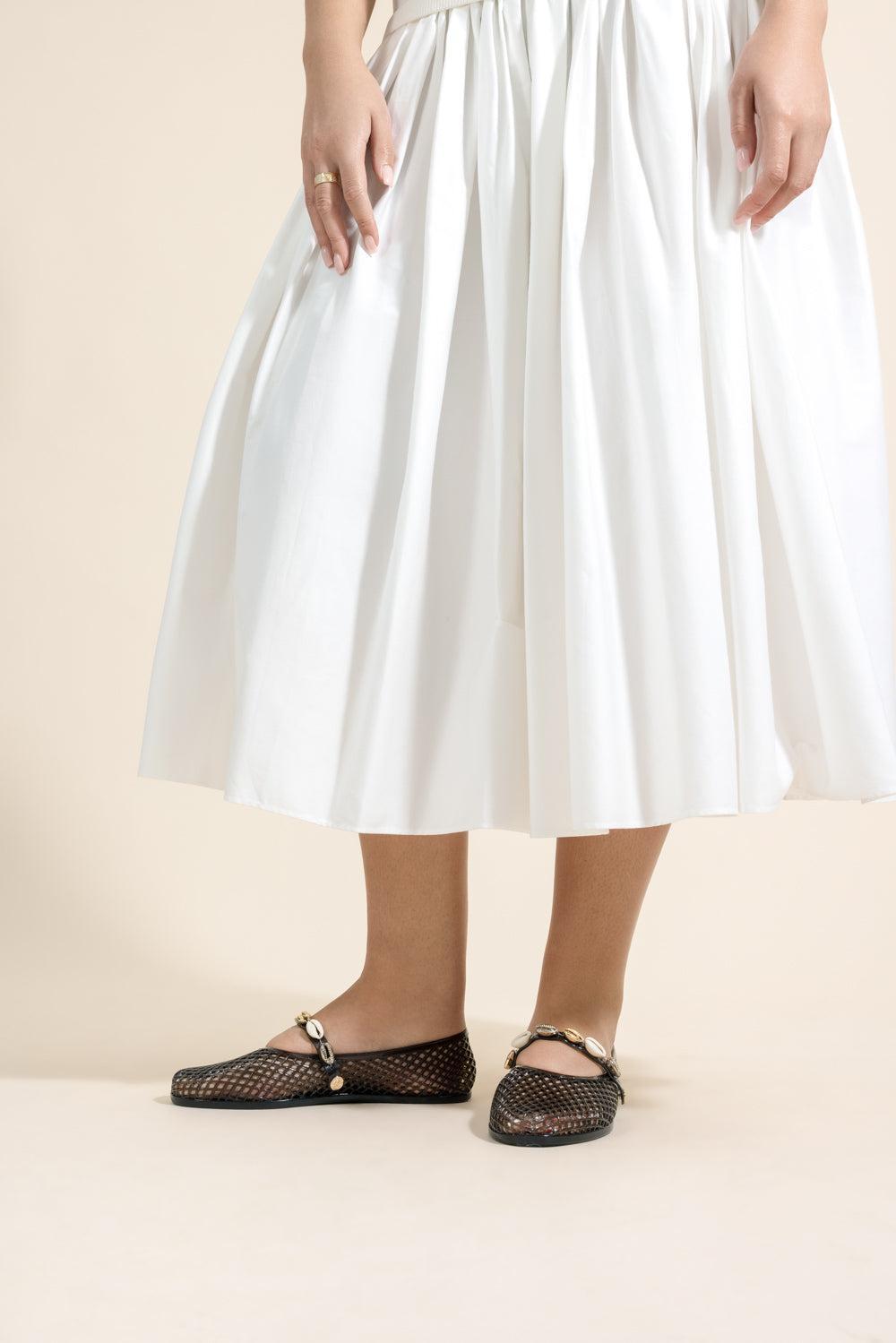 Iro Strap Flat-BLACK-35-SHOEFLAT SHOE-ANCIENT GREEK SANDALS