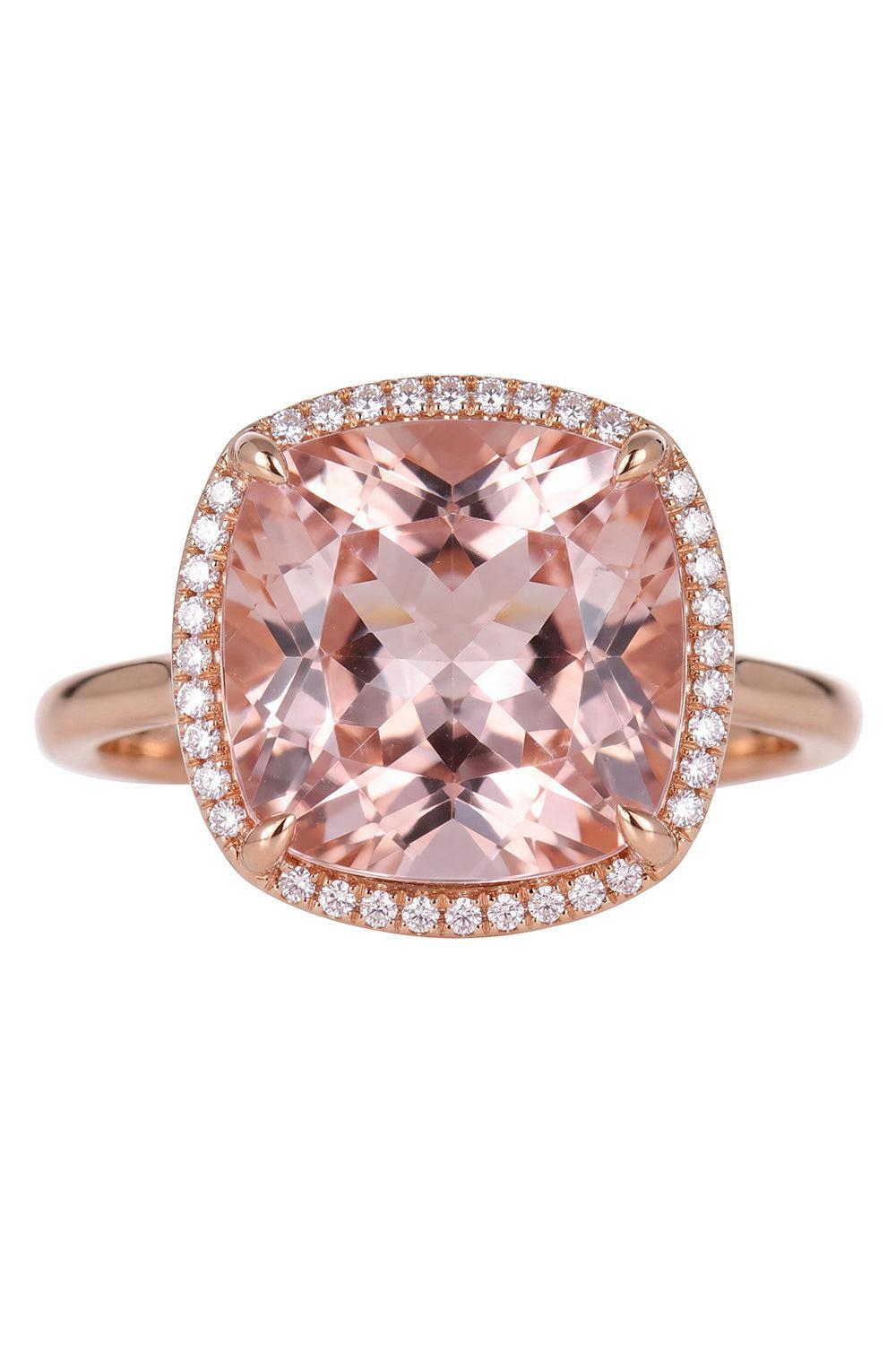 Morganite Diamond Gemmy Gem Ring-YELLOW GOLD-7-JEWELRYFINE JEWELRING-IRENE NEUWIRTH JEWELRY 