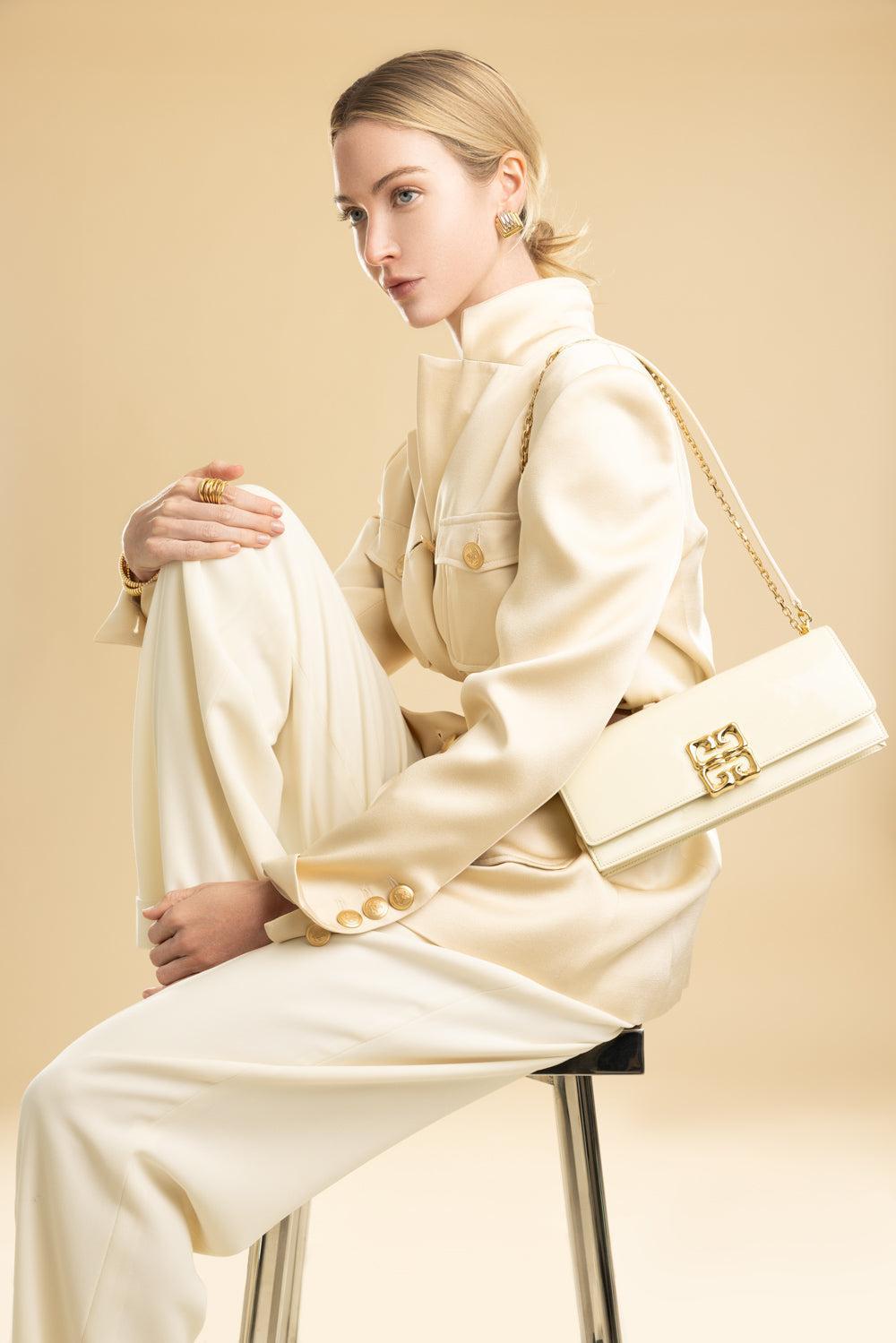 4G Liquid Clutch Bag - Cream | GIVENCHY – Marissa Collections