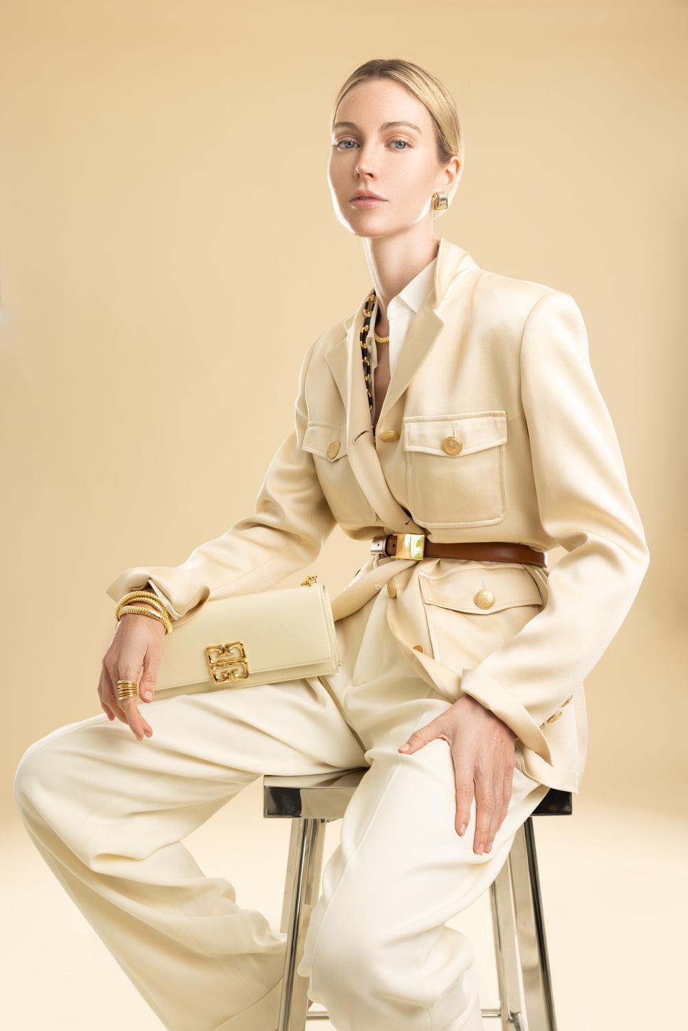 4G Liquid Clutch Bag - Cream | GIVENCHY – Marissa Collections