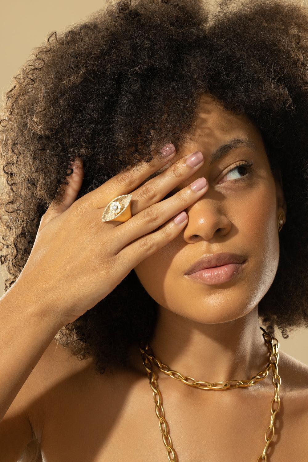 Reflections Cocktail Ring-YELLOW GOLD-6.5-JEWELRYFINE JEWELRING-CADAR