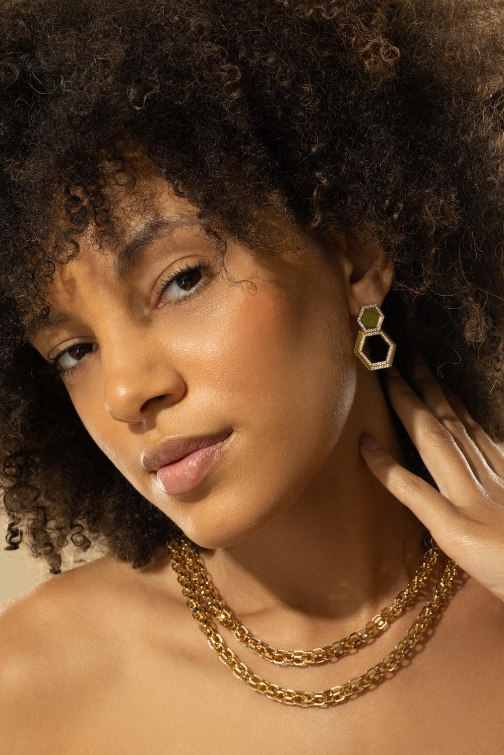 B Home Convertible Earrings-YELLOW GOLD-JEWELRYFINE JEWELEARRING-CADAR