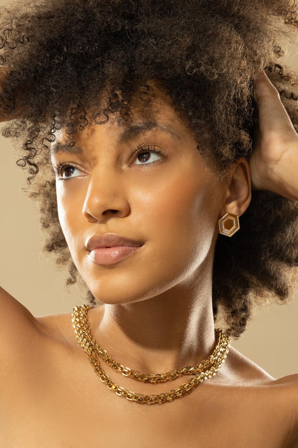 B Home Convertible Earrings-YELLOW GOLD-JEWELRYFINE JEWELEARRING-CADAR