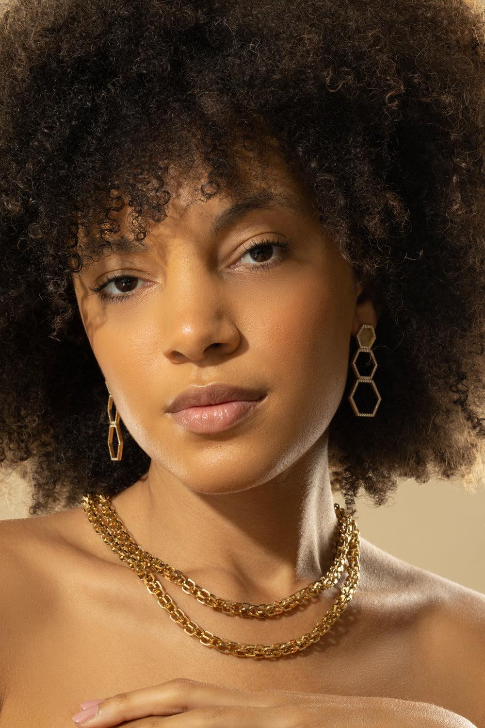 B Home Convertible Earrings-YELLOW GOLD-JEWELRYFINE JEWELEARRING-CADAR