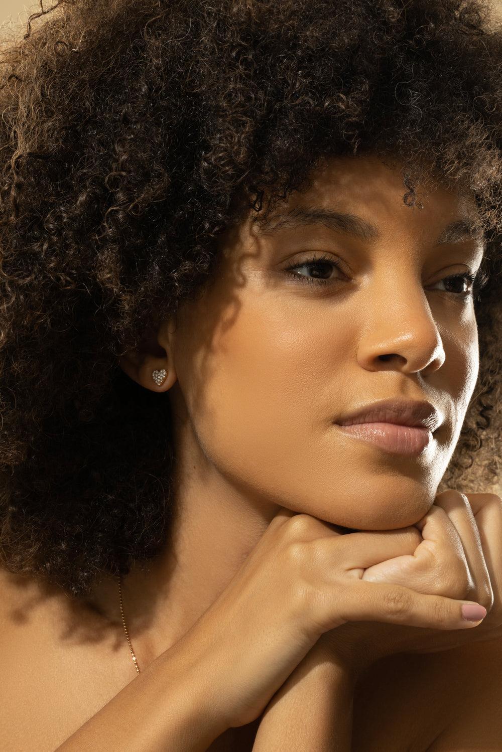 Large Endless Stud Earrings-YELLOW GOLD-JEWELRYFINE JEWELEARRING-CADAR