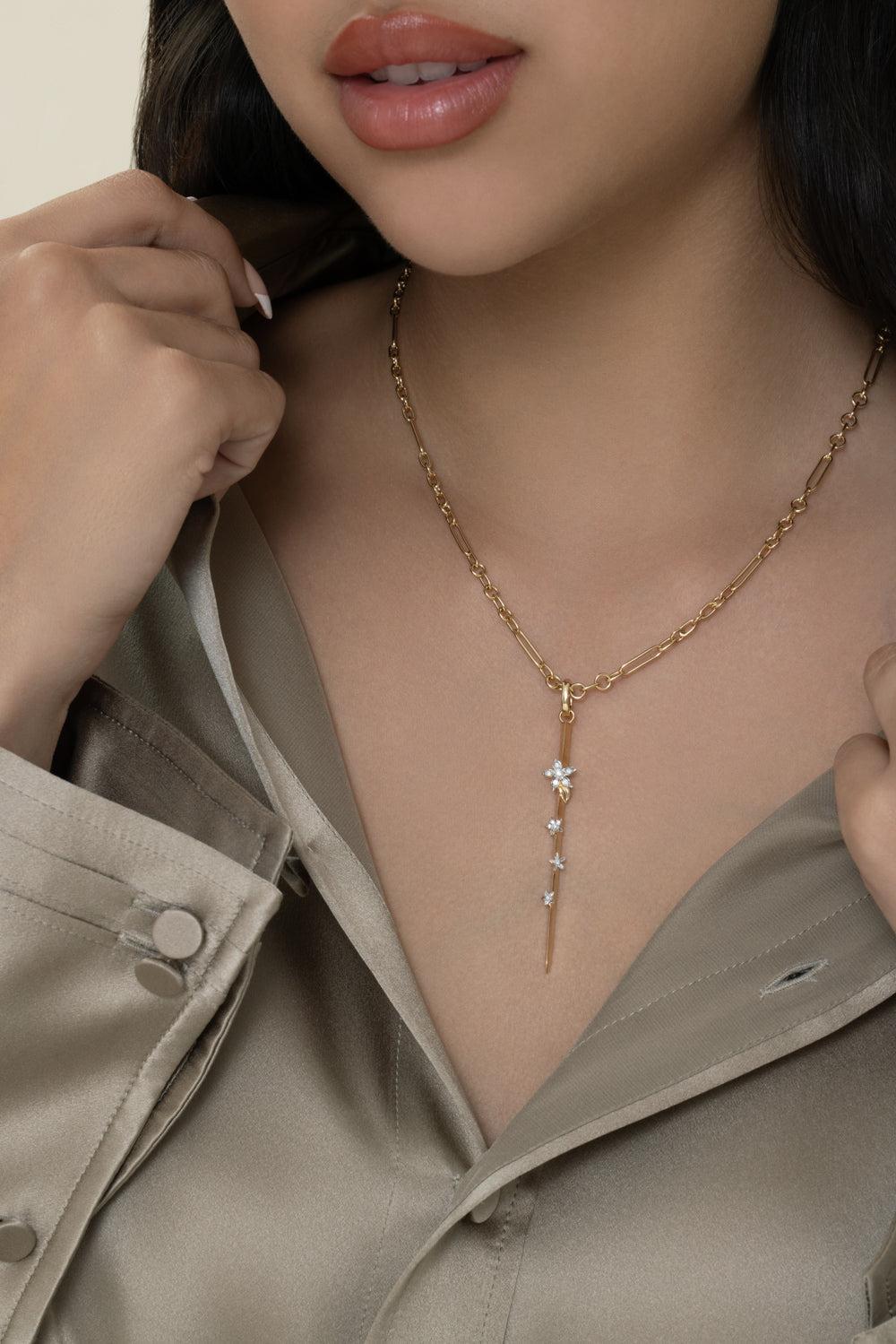 Resilience - Blossoms Thorn Pendant-YELLOW GOLD-JEWELRYFINE JEWELPENDANT-FOUNDRAE