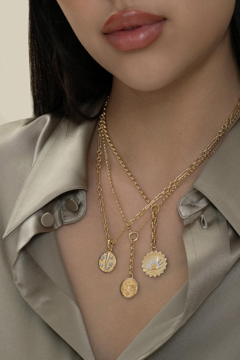 Resilience - Blossoms Large Specialty Medallion-YELLOW GOLD-JEWELRYFINE JEWELPENDANT-FOUNDRAE
